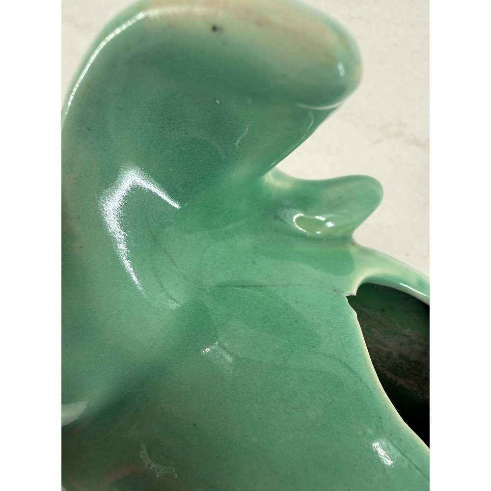 Morton PotteryGreen Pig Wall Pocket Planter Mid Century Decor - Picture 3 of 10